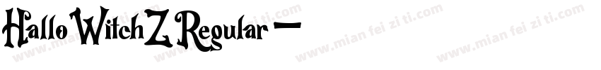 HalloWitchZ Regular字体转换